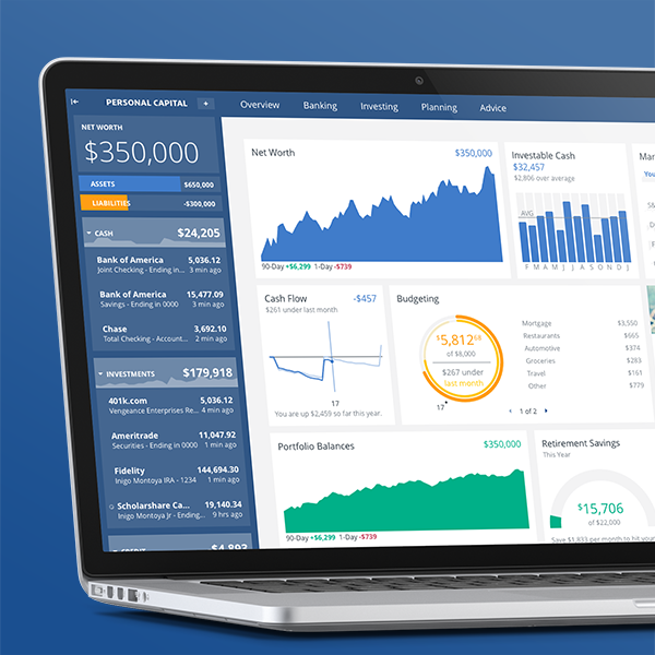 The Personal Capital dashboard is simply the best