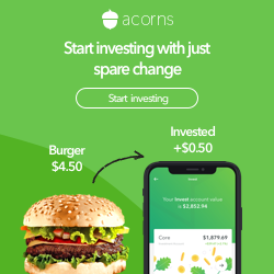 Acorns investing app.
